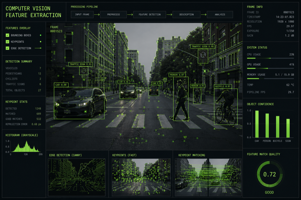Computer Vision Feature Extraction Research
